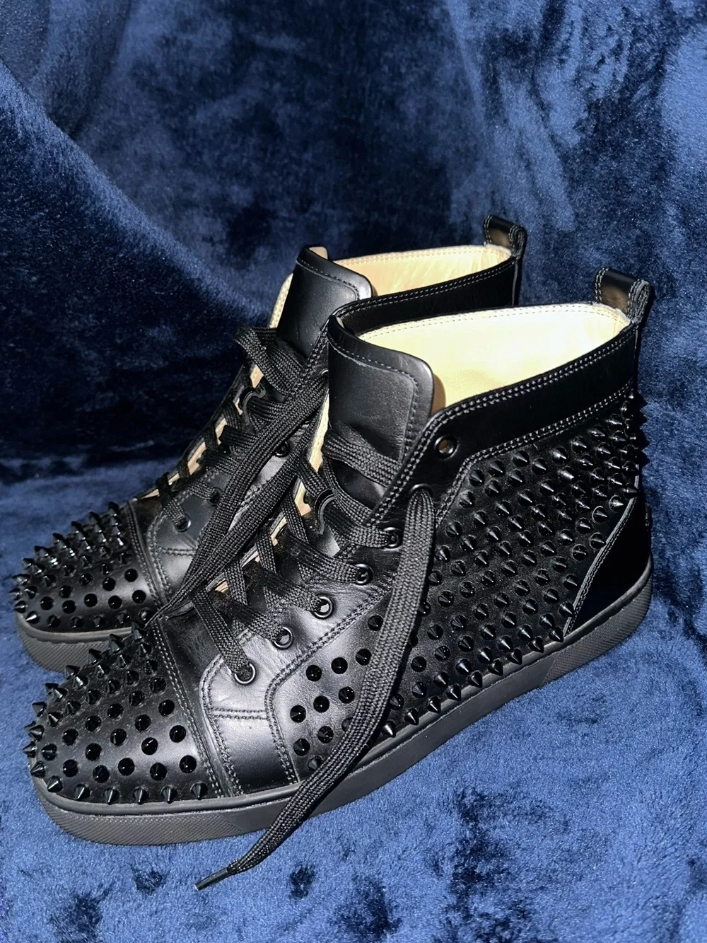 Christian Louboutin black leather